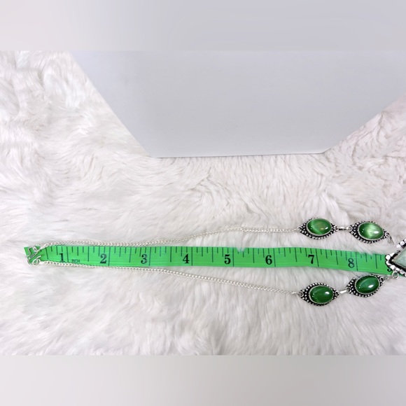 Amazonite 925 Gemstone Necklace & Bracelet - Picture 5 of 8